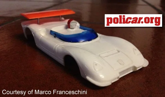 Modellino Abarth2000bianca Policar Polistil