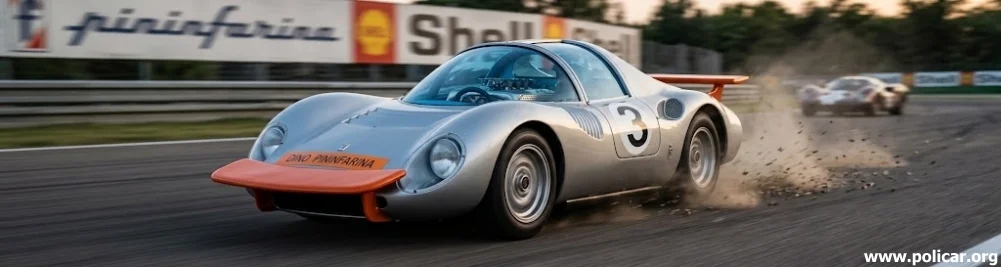 Modellino Policar Polistil Slot Car in azione su pista elettrica